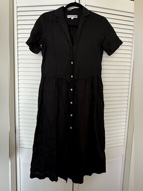 pink striped shirt dress Poplin Shirt Dress Red Stripe / XS